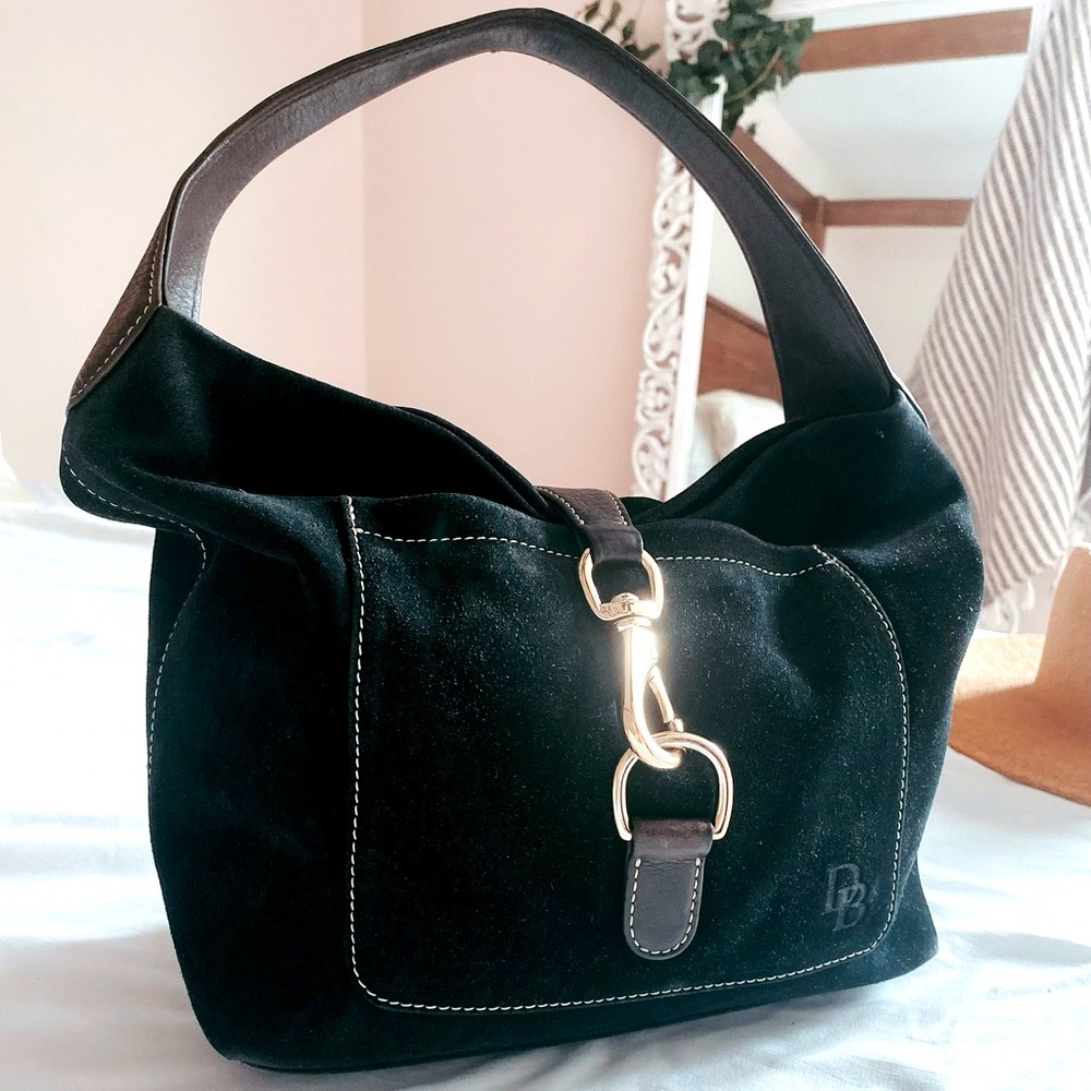 Dooney & Burke Florentine logo lock shoulder bag